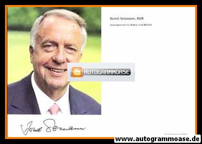 Autogramm Politik | CDU | Bernd NEUMANN | 2000er (Portrait Color)
