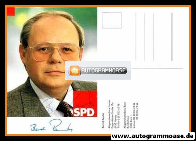 Autogramm Politik | SPD | Bernd REUTER | 1990er (Portrait Color)