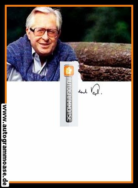 Autogramm Politik | CDU | Bernhard VOGEL | 1990er Foto (Portrait Color)