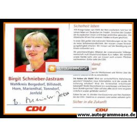 Autogramm Politik | CDU | Birgit SCHNIEBER-JASTRAM | 1994 (Bundestagswahl)