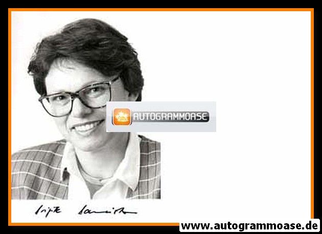 Autogramm Politik | CDU | Brigitte BAUMEISTER | 1990er Foto (Portrait SW)