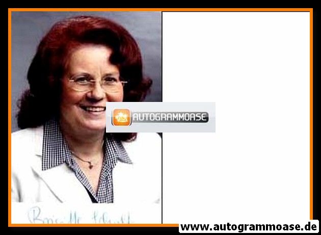 Autogramm Politik | SPD | Brigitte SCHULTE | 1990er Foto (Portrait Color)