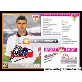 Autogramm Fussball | VfB Stuttgart | 1996 rosa | Zvonimir SOLDO