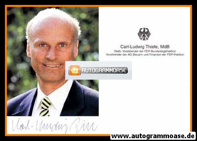Autogramm Politik | FDP | Carl-Ludwig THIELE | 2000er (Portrait Color)