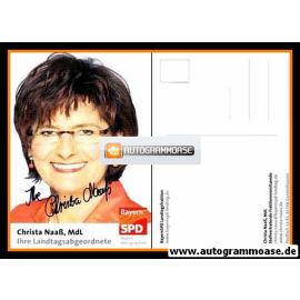 Autogramm Politik | SPD | Christa NAASS | 2000er ("Ihre Landtagsabgeordnete")