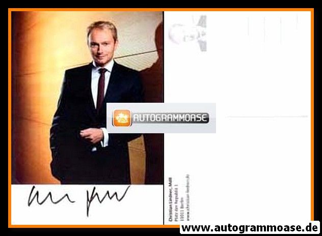 Autogramm Politik | FDP | Christian LINDNER | 2000er (Portrait Color) 2