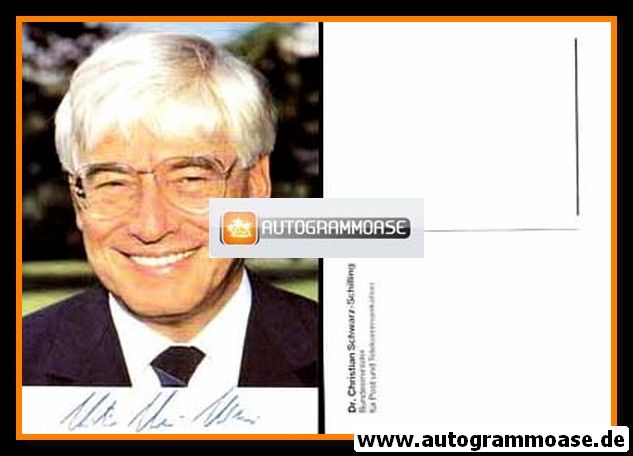 Autogramm Politik | CDU | Christian SCHWARZ-SCHILLING | 1990er (Portrait Color) 1
