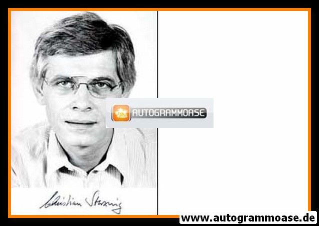 Autogramm Politik | GRÜNE | Christian STERZING | 1990er Foto (Portrait SW)