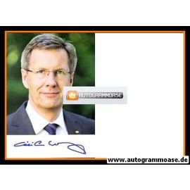 Autogramm Politik | CDU | Christian WULFF | 2000er Druck (Portrait Color)