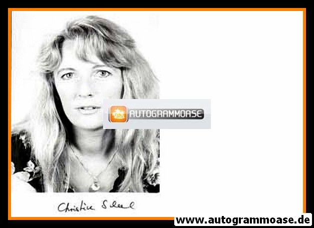 Autogramm Politik | GRÜNE | Christine SCHEEL | 1980er Foto (Portrait SW)