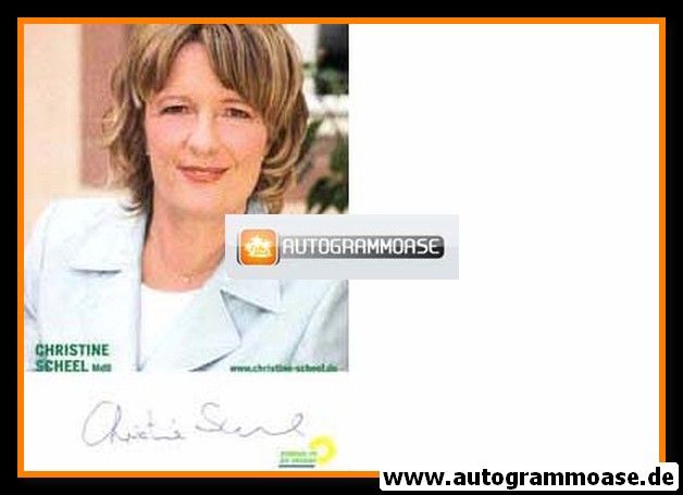 Autogramm Politik | GRÜNE | Christine SCHEEL | 2000er (Portrait Color)