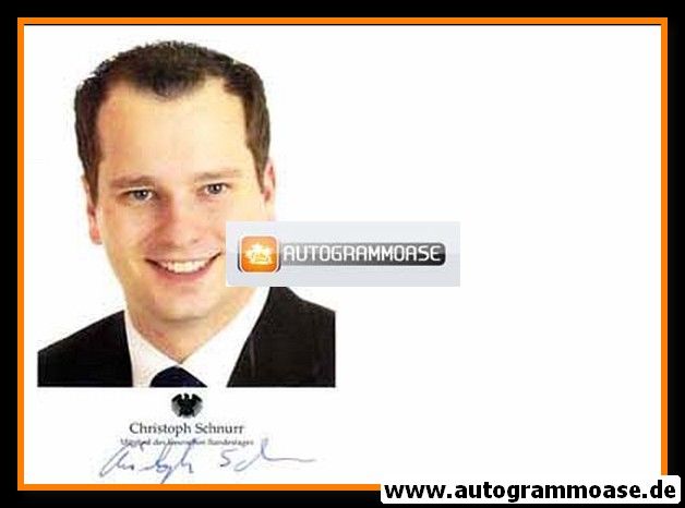 Autogramm Politik | FDP | Christoph SCHNURR | 2000er (Portrait Color)