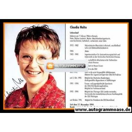 Autogramm Politik | CDU | Claudia NOLTE | 1990er (Lebenslauf) 1