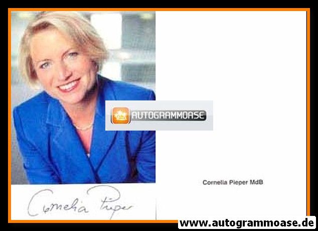 Autogramm Politik | FDP | Cornelia PIEPER | 2000er (Portrait Color) 1