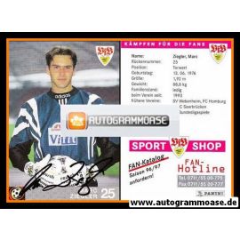 Autogramm Fussball | VfB Stuttgart | 1996 rosa | Marc ZIEGLER