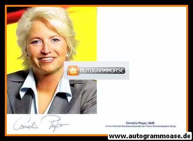 Autogramm Politik | FDP | Cornelia PIEPER | 2000er (Portrait Color) 3