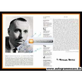 Autogramm Literatur | Walter Alexander BAUER | 1970er (Portrait SW)