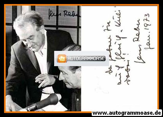 Autogramm Literatur | Jens REHN | 1970er Foto (Portrait SW)