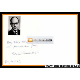 Autograph Literatur | Nikolaus BENCKISER | 1970er (Brief + Foto)