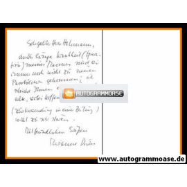 Autogramm Literatur | Walter DIRKS | 1970er Foto (Portrait SW + Brief Ehefrau)
