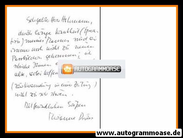 Autogramm Literatur | Walter DIRKS | 1970er Foto (Portrait SW + Brief Ehefrau)
