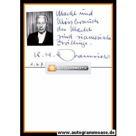 Autograph Literatur | Karl Heinz BODENSIEK | 1970er (Brief + Foto)