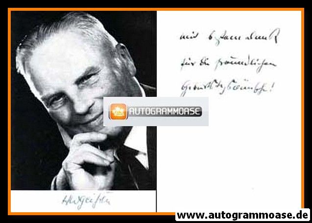 Autogramm Literatur | Horst Wolfram GEISSLER | 1970er Foto (Portrait SW)