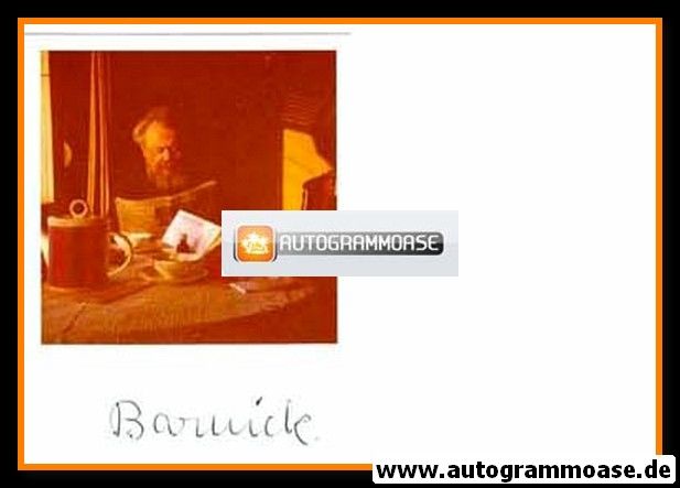 Autograph Literatur | Johannes BARNICK | 1970er (Portrait Color)