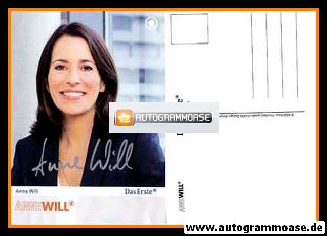 Autogramm TV | ARD | Anne WILL | 2000er "Anne Will" (Portrait Color) Jander