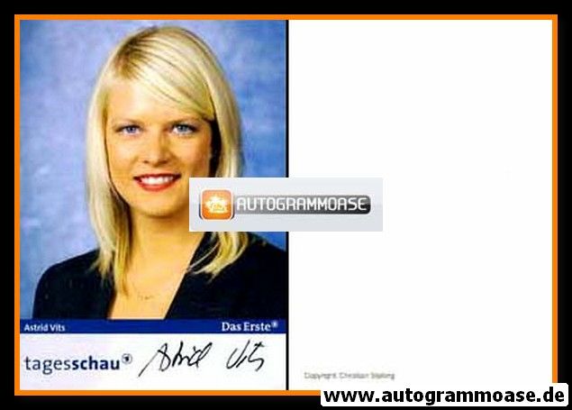 Autogramm TV | ARD | Astrid VITS | 2010er "Tagesschau" 1