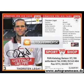 Autogramm Fussball | VfB Stuttgart | 1997 | Thorsten LEGAT
