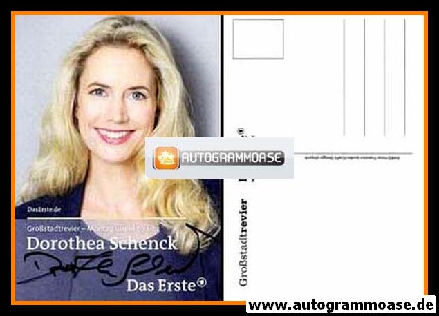 Autogramm TV | ARD | Dorothea SCHENCK | 2000er "Grossstadtrevier" (Portrait Color) Jander