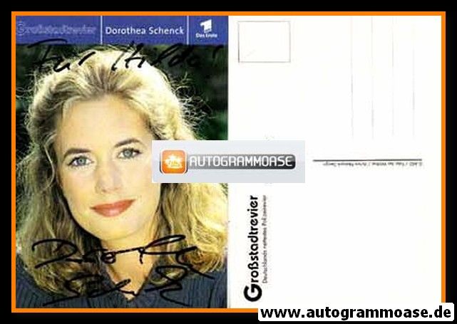 Autogramm TV | ARD | Dorothea SCHENCK | 2000er "Grossstadtrevier" (Walther)