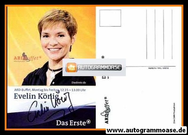 Autogramm TV | ARD | Evelin KÖNIG | 2000er "ARD Buffet" 2