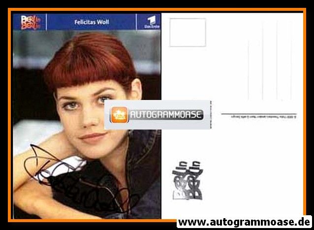 Autogramm TV | ARD | Felicitas WOLL | 2000er "Berlin Berlin" (Jander)