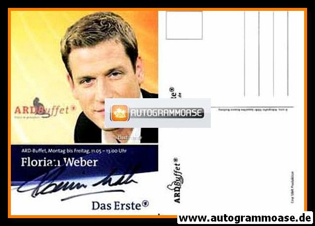 Autogramm TV | ARD | Florian WEBER | 2000er "ARD Buffet" 2