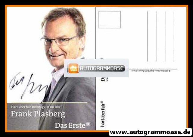 Autogramm TV | ARD | Frank PLASBERG | 2000er "Hart Aber Fair" (Grob)