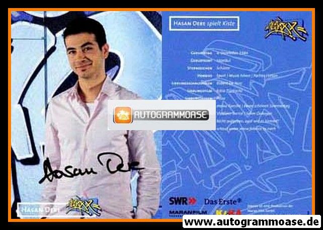 Autogramm TV | ARD | Hasan DERE | 2000er "Fabrixx" (Portrait Color)