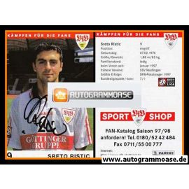 Autogramm Fussball | VfB Stuttgart | 1997 | Sreto RISTIC