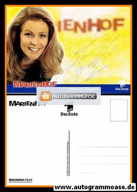 Autogramm TV | ARD | Leonore CAPELL | 2000 "Marienhof" (Portrait Color Reiter)