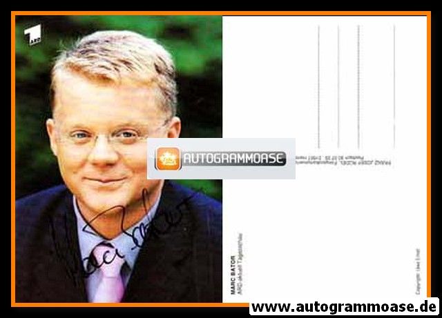 Autogramm TV | ARD | Marc BATOR | 2000er "Tagesschau" (Rüdel)