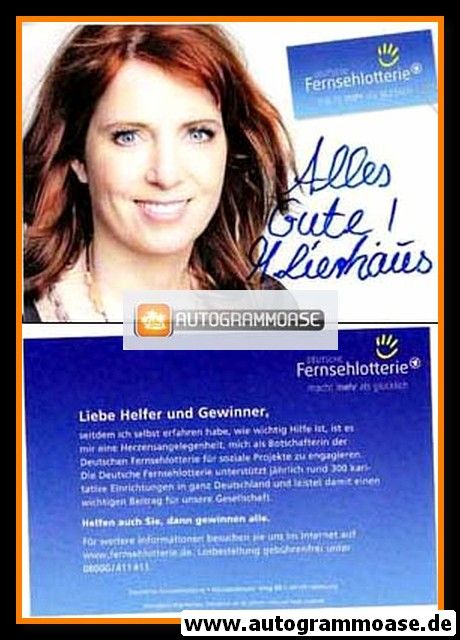 Autogramm TV | ARD | Monica LIERHAUS | 2000er "Fernsehlotterie"