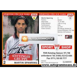 Autogramm Fussball | VfB Stuttgart | 1997 | Martin SPANRING