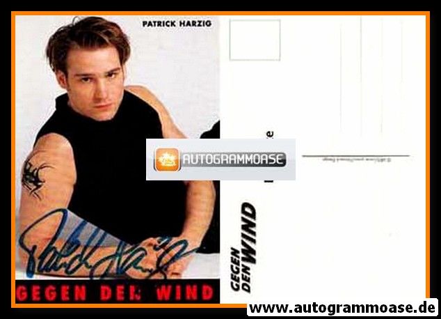 Autogramm TV | ARD | Patrick HARZIG | 1990er "Gegen Den Wind" (Natzeck)