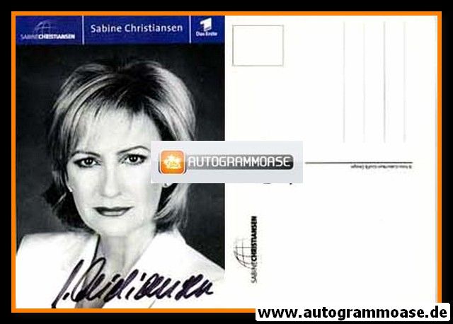 Autogramm TV | ARD | Sabine CHRISTIANSEN | 2000er "Sabine Christiansen" (Gabo)
