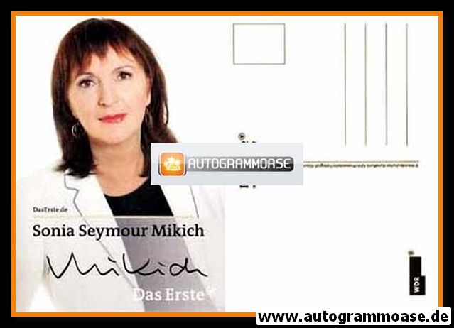Autogramm TV | ARD | Sonia Seymour MIKICH | 2000er (Portrait Color)