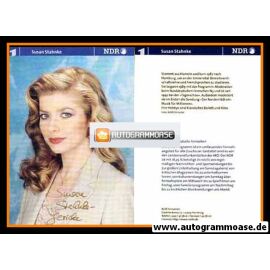 Autogramm TV | ARD | Susan STAHNKE | 1990er "Tagesschau" (Portrait Color) Drischel