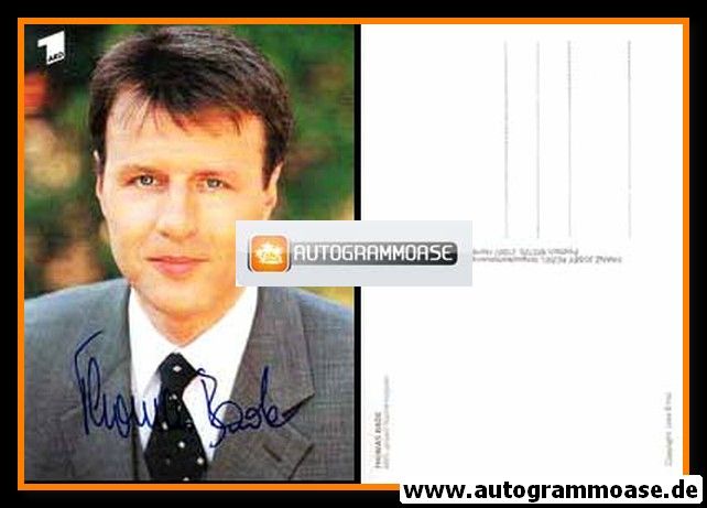 Autogramm TV | ARD | Thomas BADE | 1990er Rüdel "ARD-Aktuell"