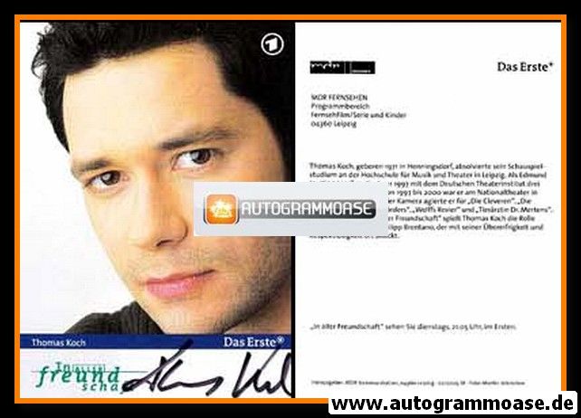 Autogramm TV | ARD | Thomas KOCH | 2005 "In Aller Freundschaft" (Jehnichen)