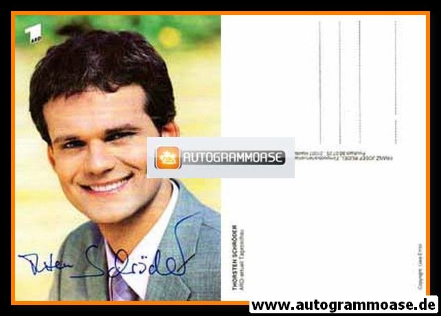 Autogramm TV | ARD | Thorsten SCHRÖDER | 1990er Rüdel "ARD-Aktuell"